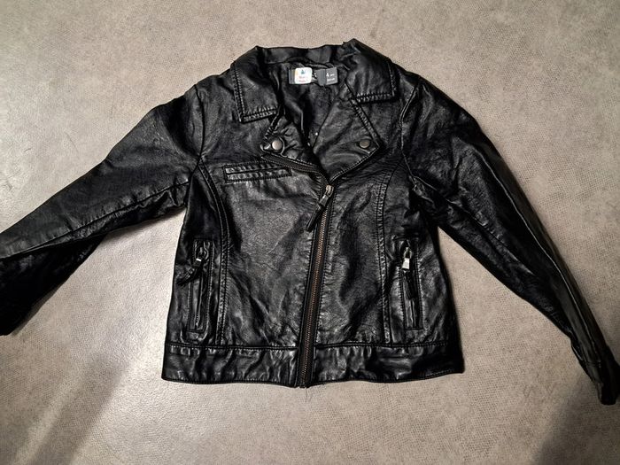 manteau veste simili cuir fille 4 ans orchestra