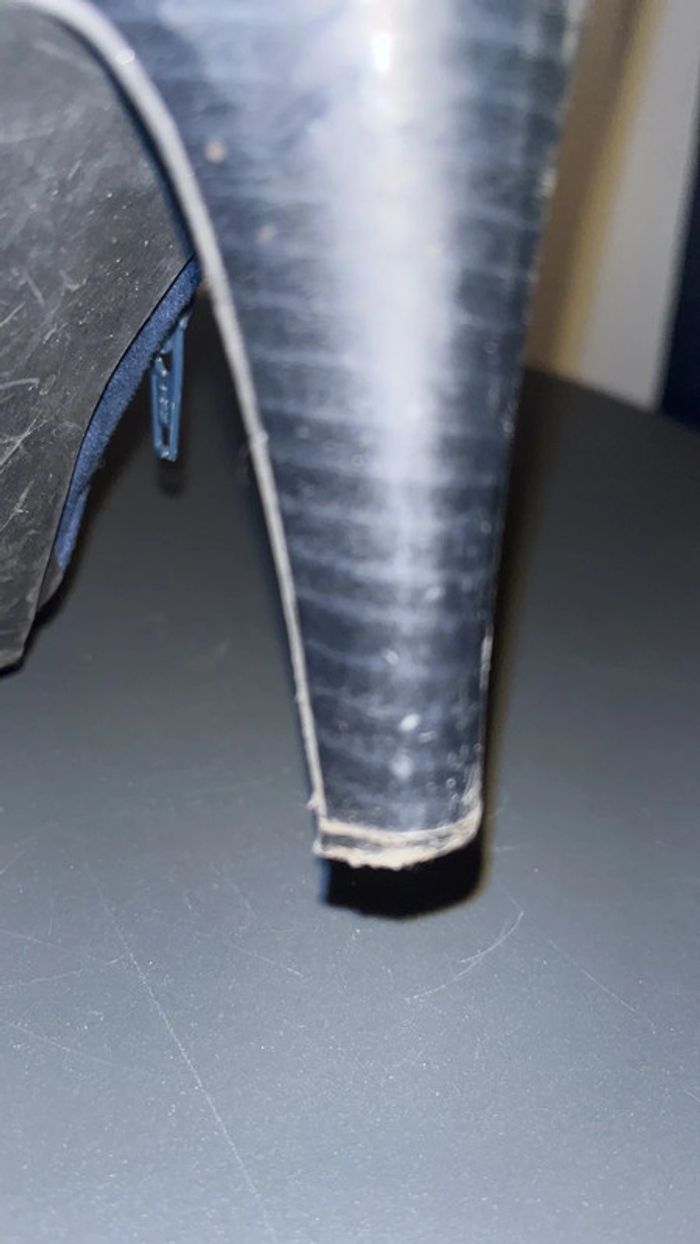 Élégantes bottines bleue marine façon daim 38 - photo numéro 7