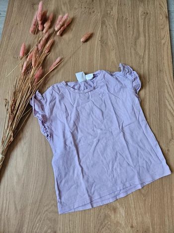 Tee shirt mauve Zara 3/4 ans