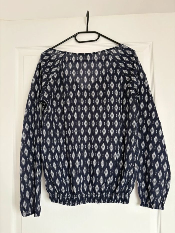Ensemble (blouse Cache Cache + pantalon taille basse K Woman) taille M très bon état - photo numéro 6