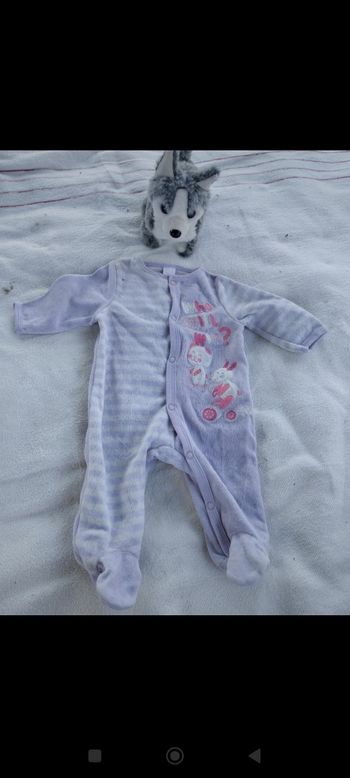 Pyjama velours 1m tex