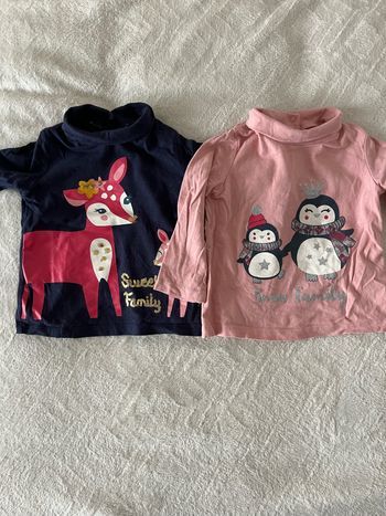 Lot sous pull bébé fille