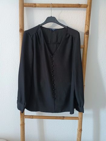 Blouse chemisier noir taille S