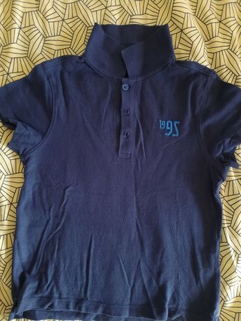 Polo marine Vertbaudet 8A