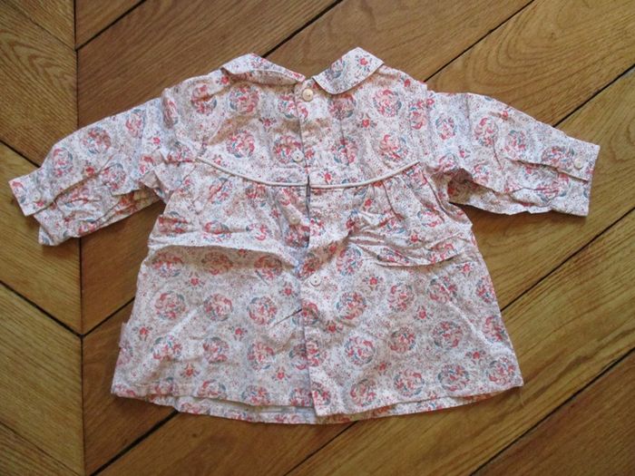Blouse fleurie rose Sergent Major 3 mois - photo numéro 3