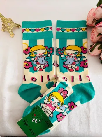 🧦Chaussettes Molly Popmart – Édition coréenne Olive Cake