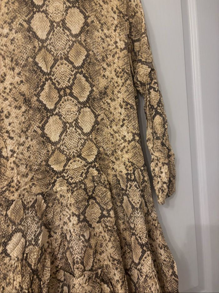 Robe manches longues imprimé animal Zara S - photo numéro 7