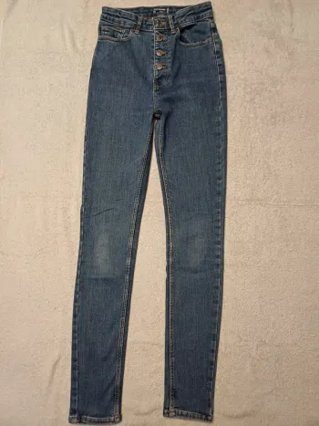 Jean skinny hight waist Kiabi bleu 34 (G-P19)(familleac72)