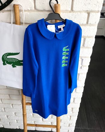Robe Lacoste col Claudine bleu taille 10 ans