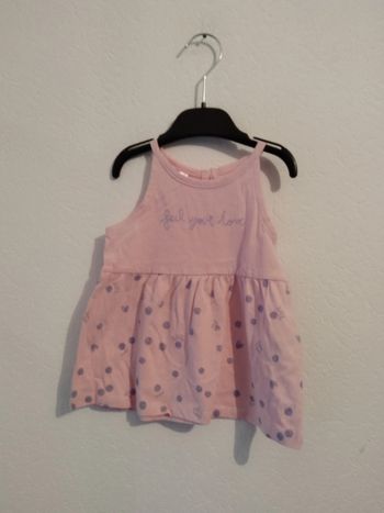 débardeur tunique rose fille 18 mois lefties baby