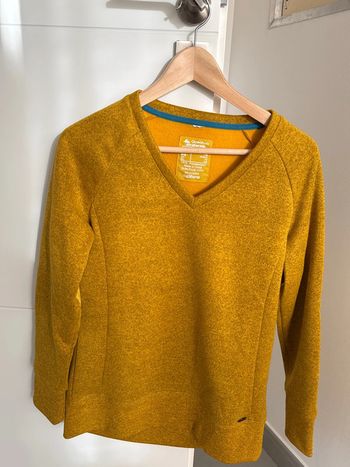 Pull polaire moutarde