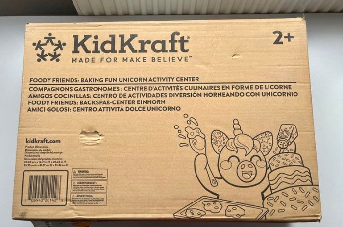 Cuisine Kidkraft Kitchenette licorne en bois, cuisine en bois, 21 accessoires inclus Neuve dans son - photo numéro 9