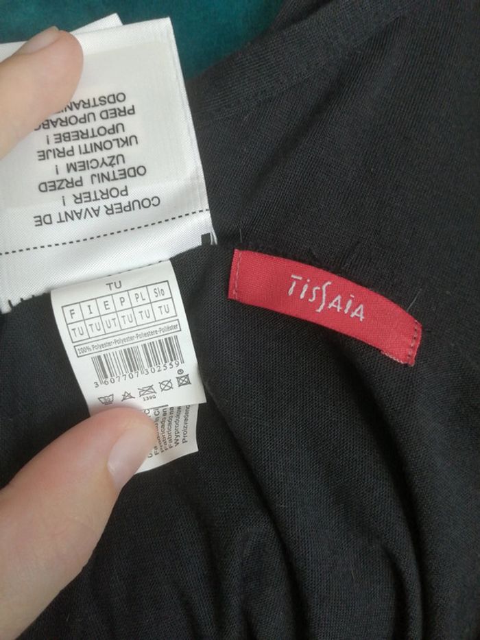 Robe de plage noire fluide Tissaia – Style paréo, taille unique, été / vacances - photo numéro 7