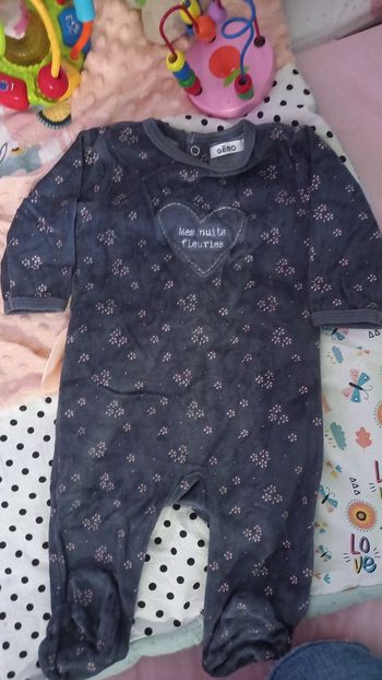 Pyjama velours Gemo 6 mois