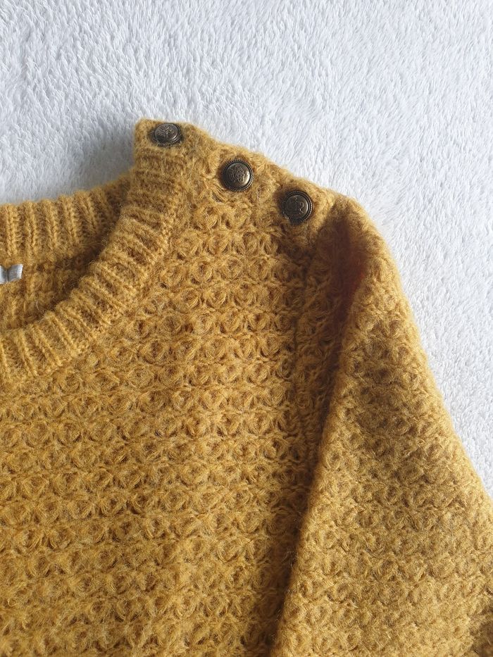 Pull femme 46/48 moutarde - photo numéro 3