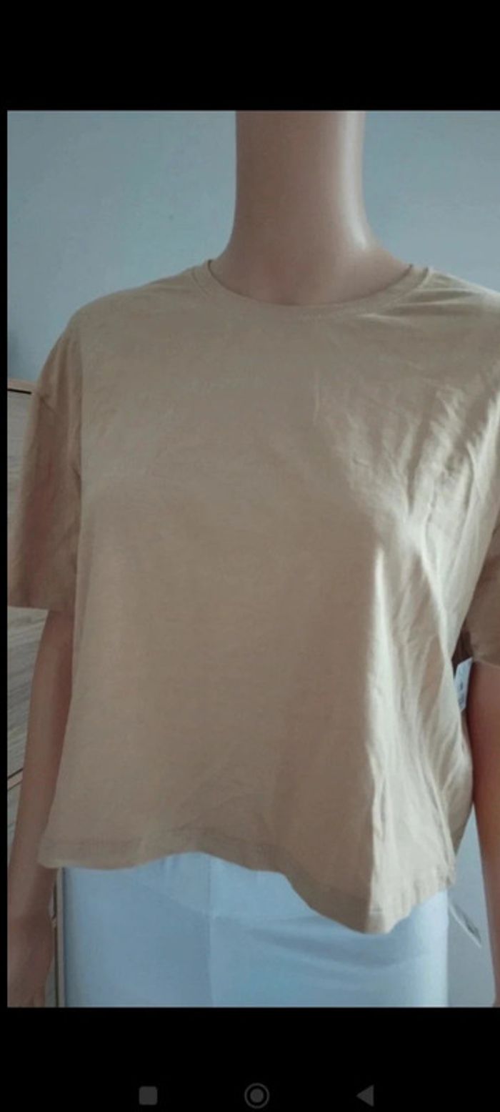 Tee shirt beige court Ardene taille xl femme - photo numéro 6