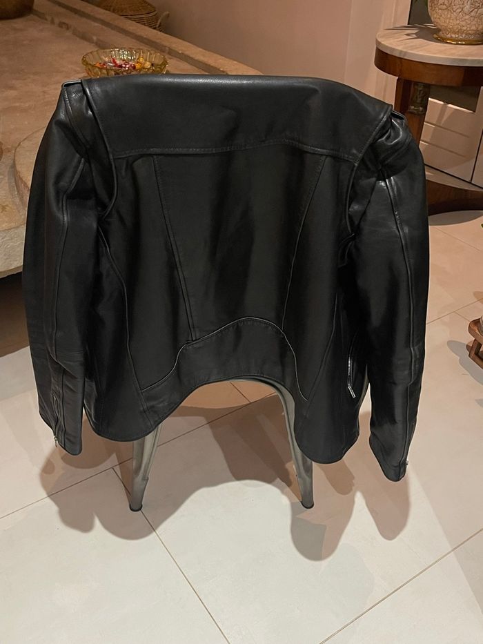 Veste Cuir vachette Homme Sandro T.M - photo numéro 3