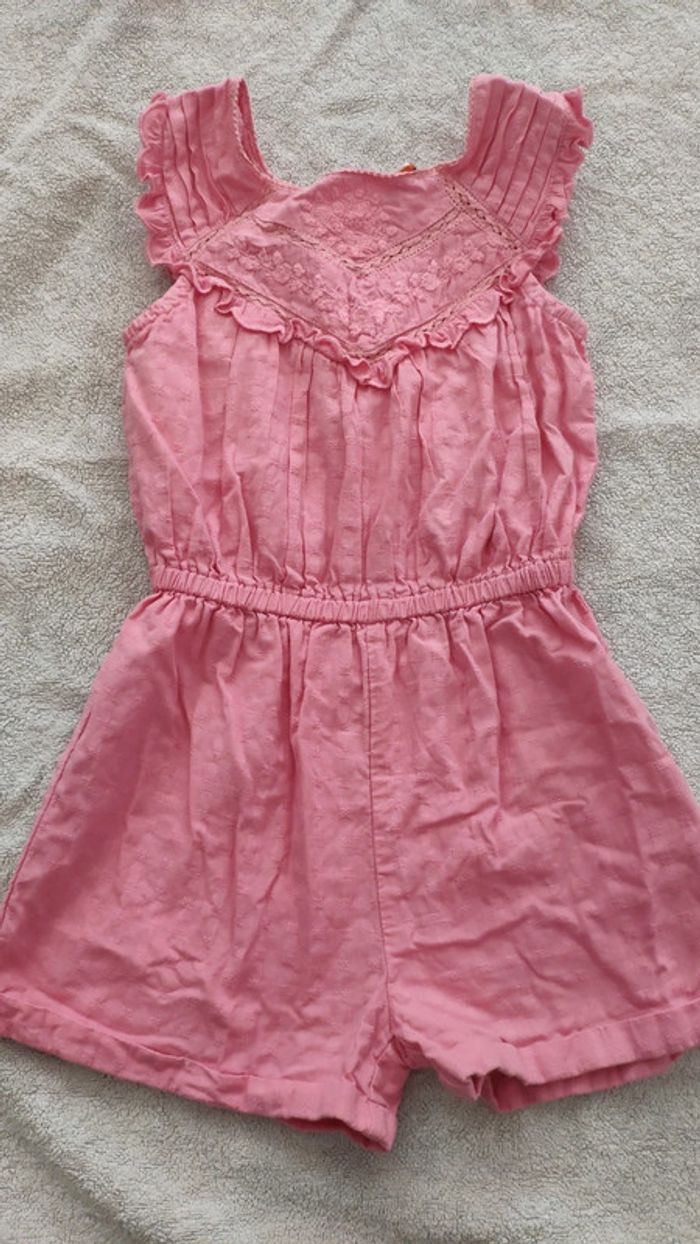 Combi short 8 ans rose tape à l'oeil