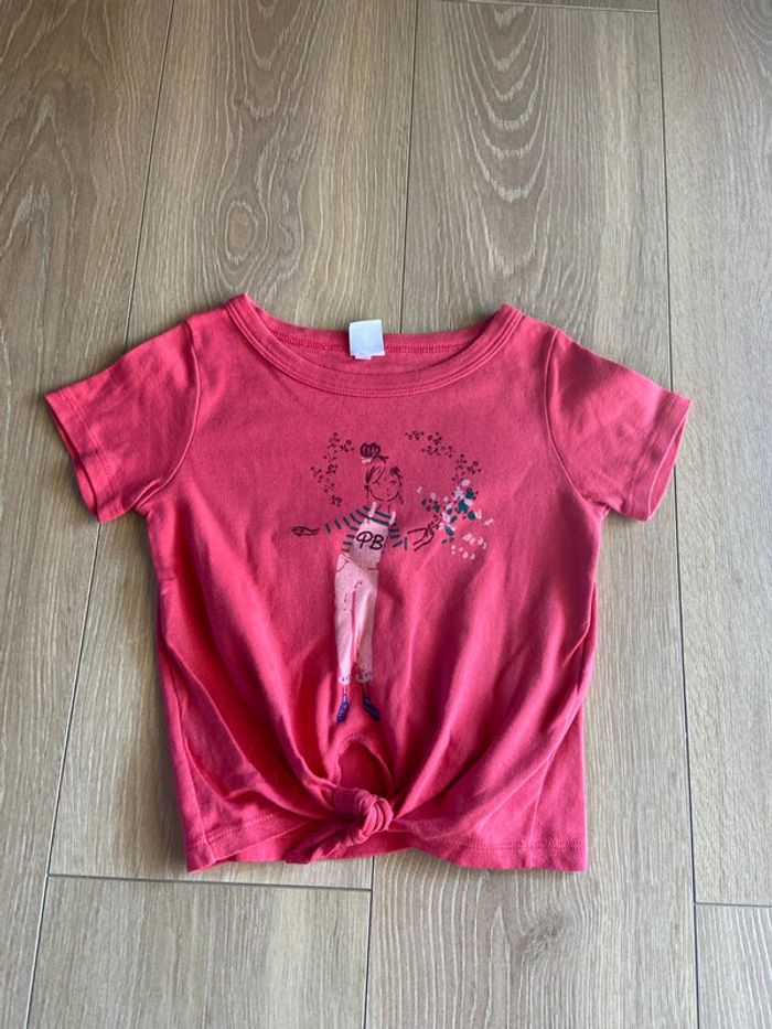 Tee shirt petit bateau 4 ans rose