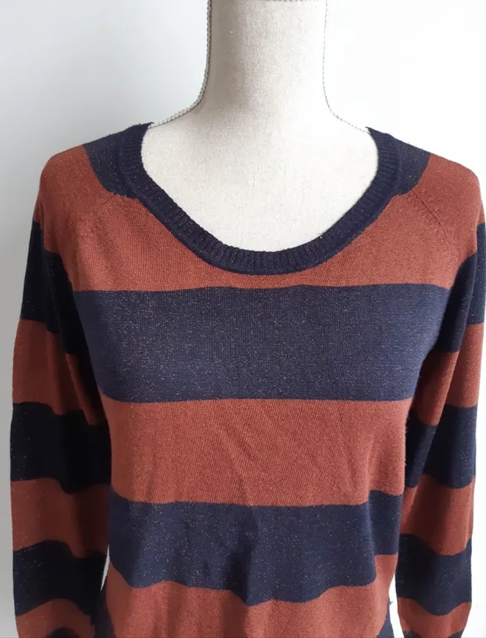 Pull fin rayé 3 Suisses T38/40 - photo numéro 2