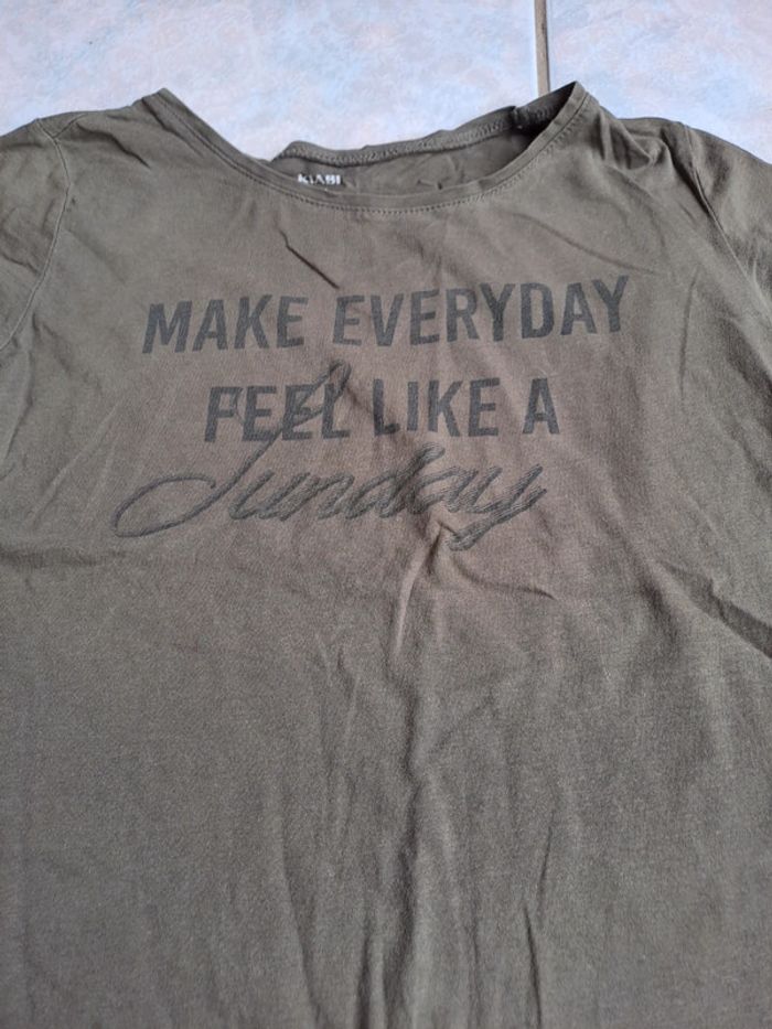 T shirt kaki taille 12 ans 152cm - photo numéro 2