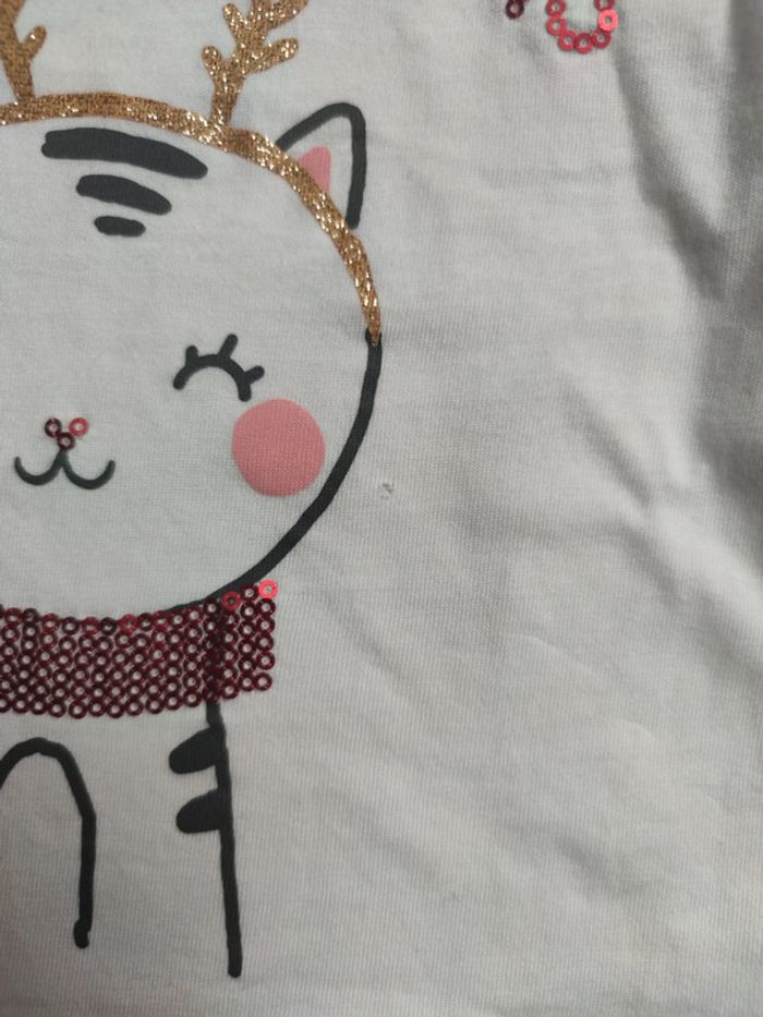 T-shirt fille de noël 2 ans - photo numéro 2