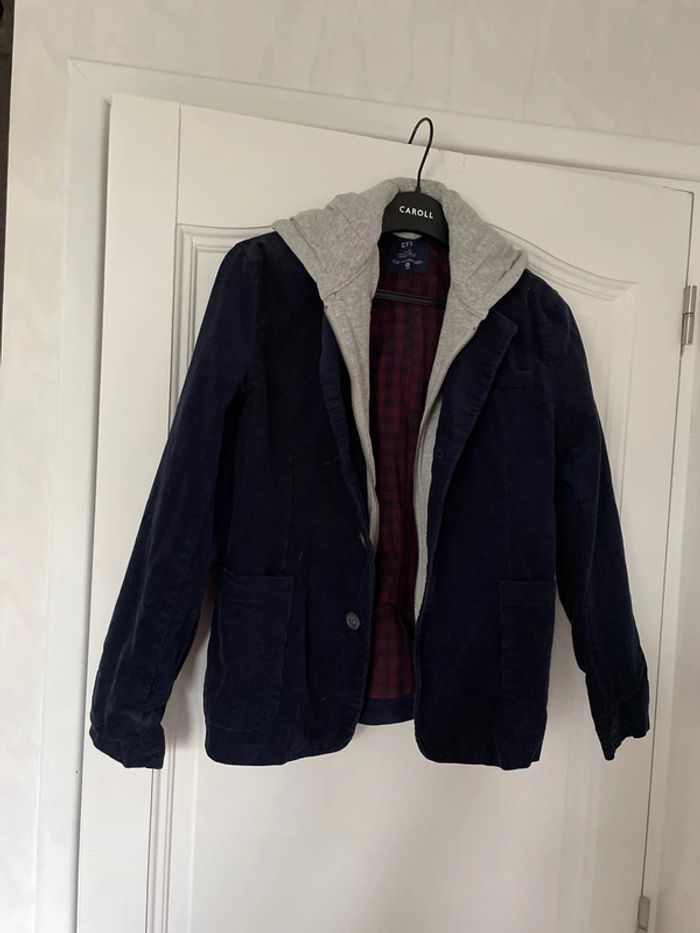 Veste en velours CFK bleu marine taille 12 ans