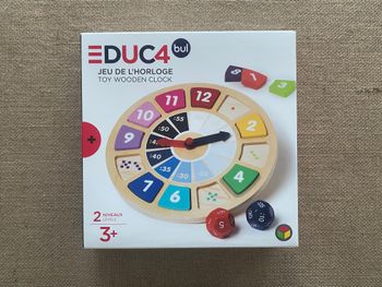 Jeu de l'horloge en bois Educabul Oxybul