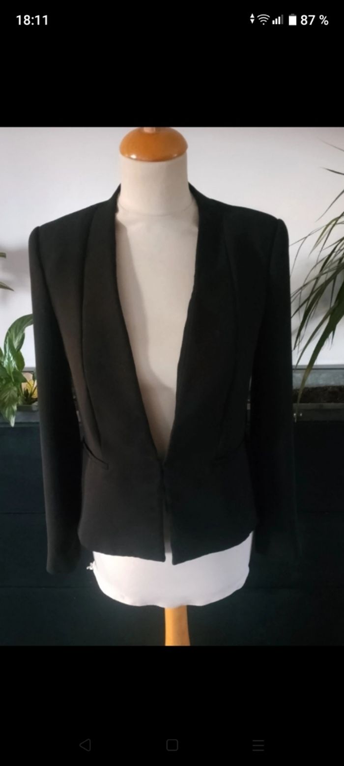 Blazer noir Mango