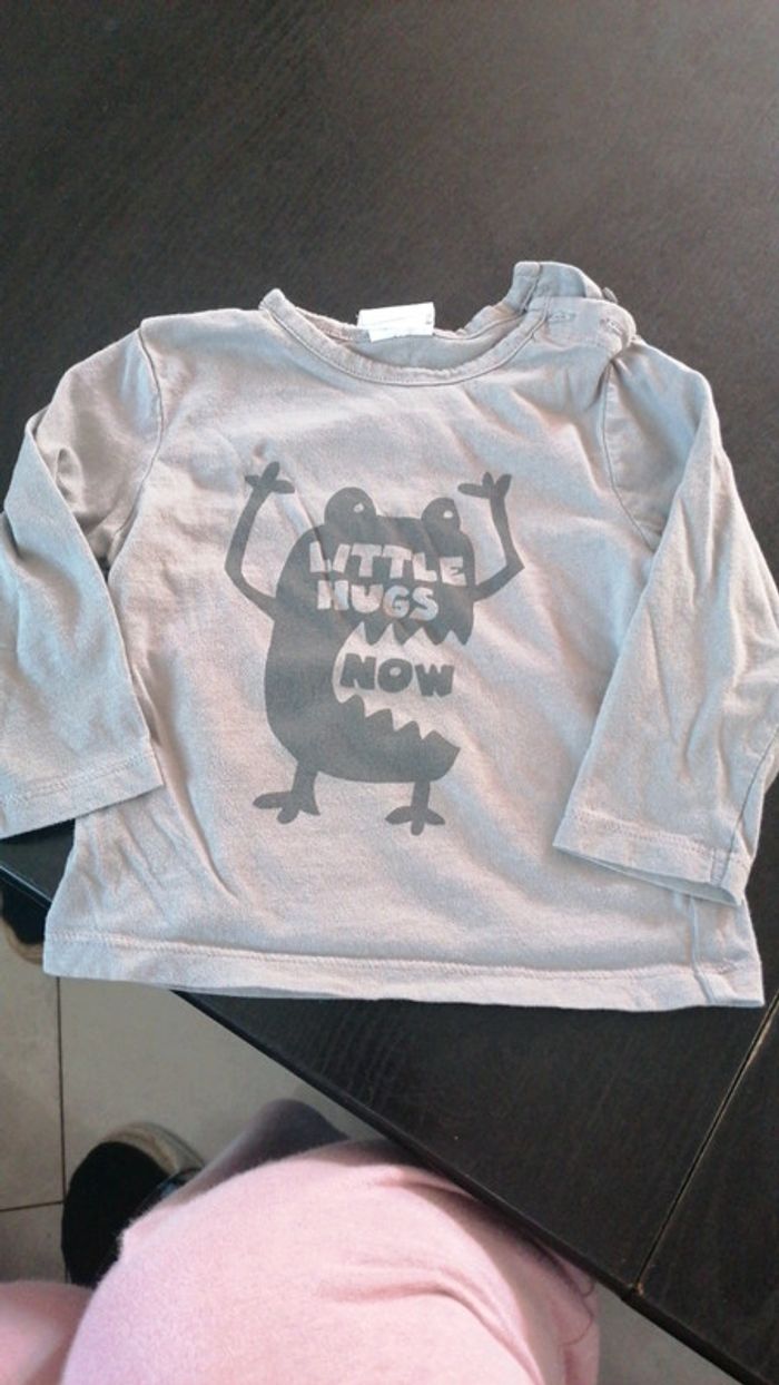 Tee shirt manches longues kiabi 12 mois