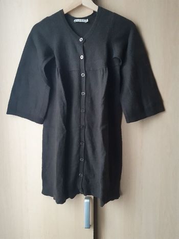 Gilet mi-longue marron Kookaï