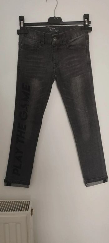 Jeans slim noir garçon 9 ans