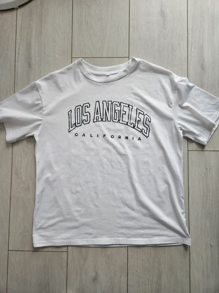 Tee shirt blanc Los angeles shein XS