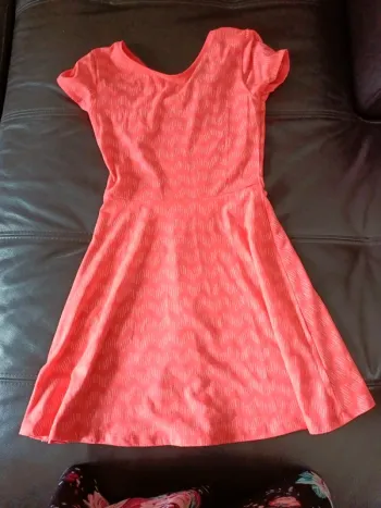 Robe 10 ans kiabi fluo corail