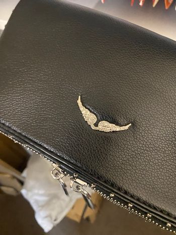 Sac pochette facon zadig