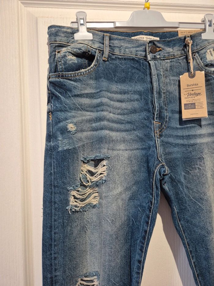 Jean déchire coupe loose Bershka - photo numéro 4