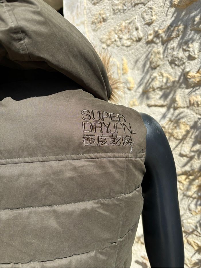 Doudoune sans manches Superdry femme Neuve – Microfibre polaire & capuche fourrure - photo numéro 9