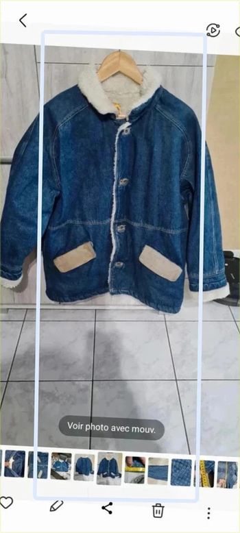 Veste  fourré jeans  globe  trotter