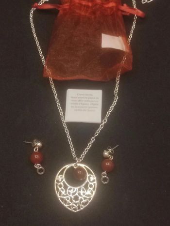 Parure collier + BO avec Agathe Neuf