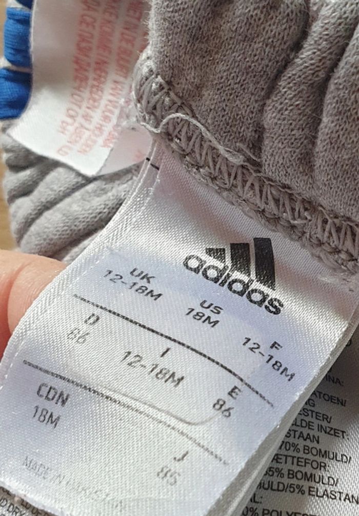 💚 Ensemble veste et bas de jogging 12/18 mois Adidas #emyfleury_18moisgarçon - photo numéro 4