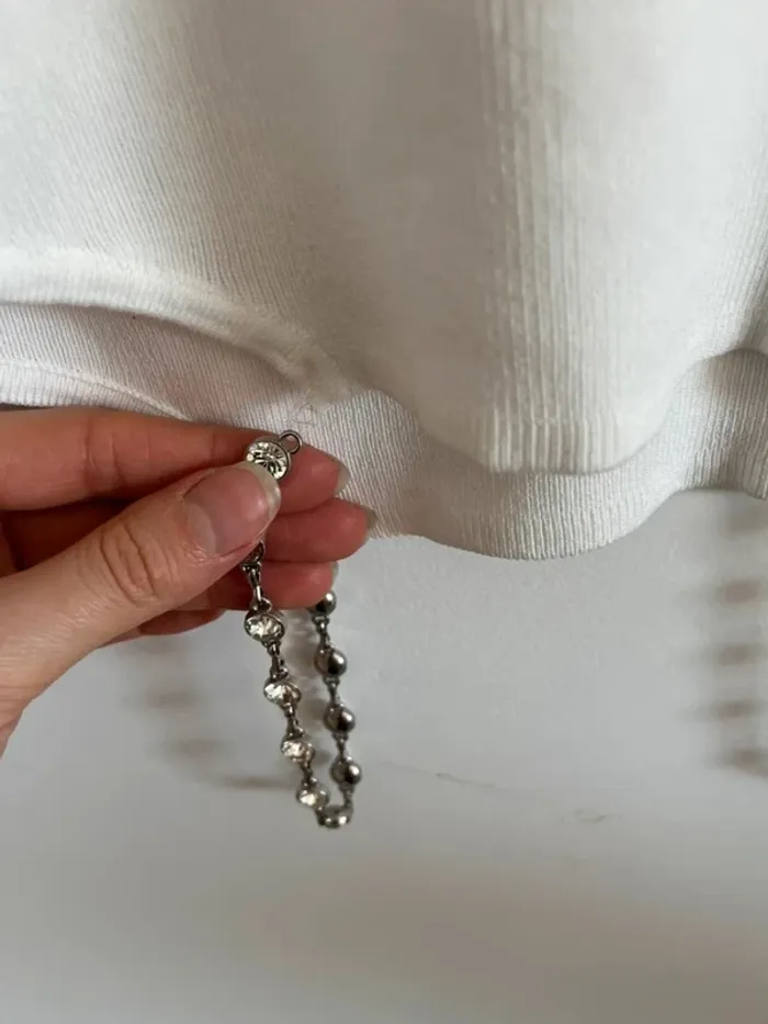 Crop top blanc Zara - photo numéro 4