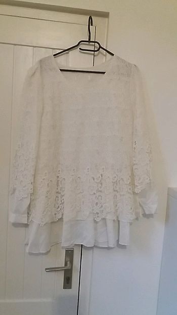 jolie  blouse tunique dentelle 😍