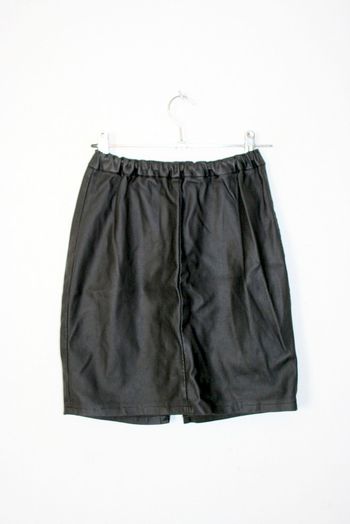 Jupe simili cuir Kiabi noté 38 mais taille 36