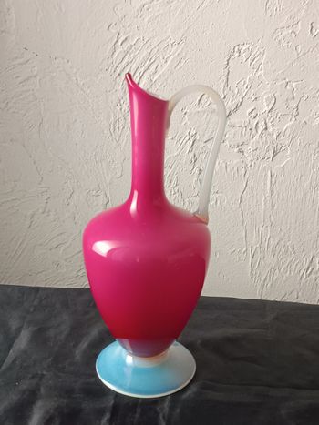 Aiguière opaline vintage 