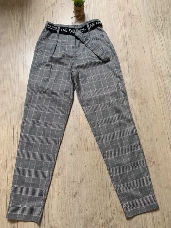 Pantalon imprimé écossais