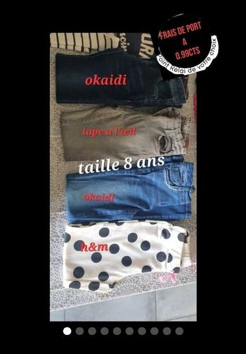 Lot de Pantalon/ jogging / jeans skinny 8 ans fille
