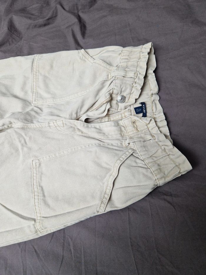 Jean pantalon beige kiabi taille 34 xs - photo numéro 4