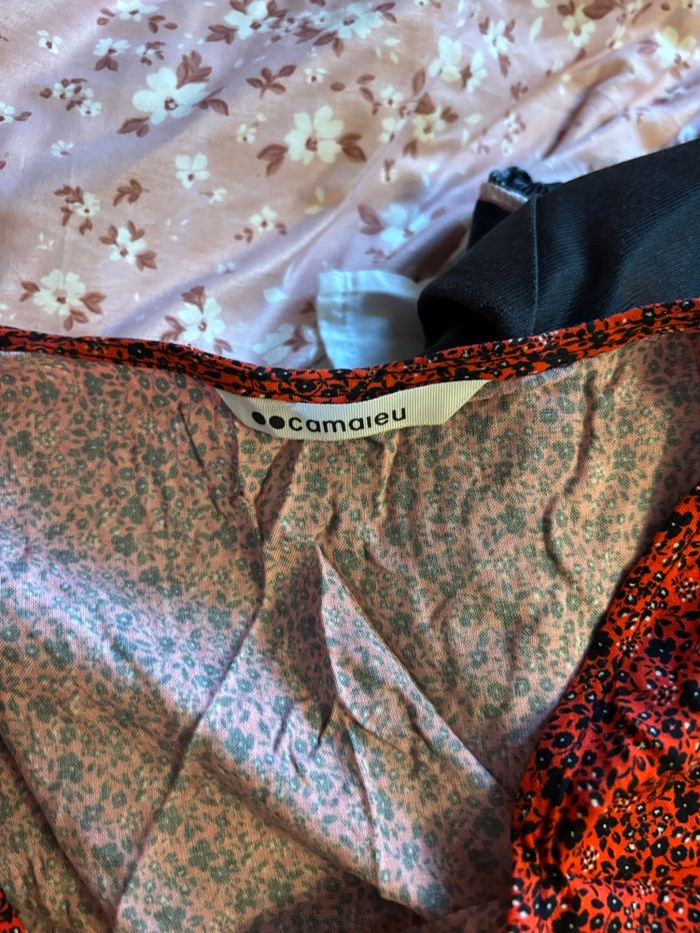 robe à fleur rouge - photo numéro 5