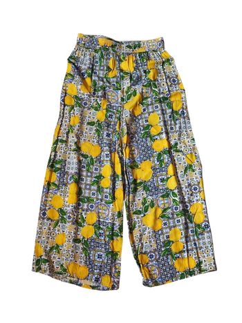 Pantacourt ample citron taille XXS