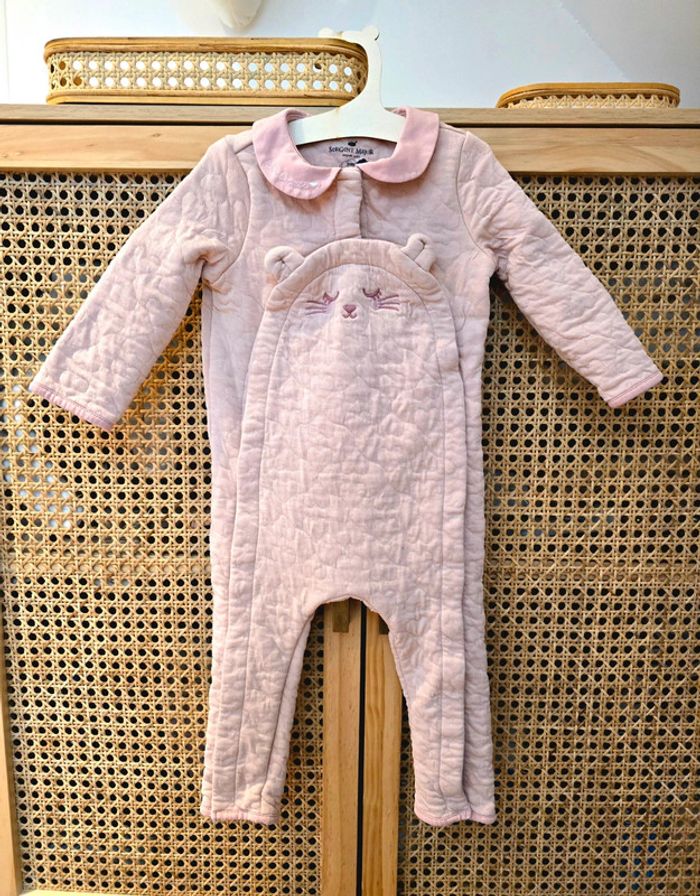 Pyjama rose chat Sergent Major